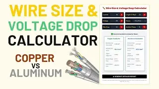 Wire Size & Voltage Drop Calculator  Copper vs Aluminum Cable Sizing Explained