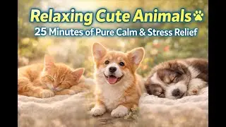 Relaxing Cute Animals 🐾 25 Minutes of Pure Calm & Stress Relief #RelaxingAnimals #CuteAnimals