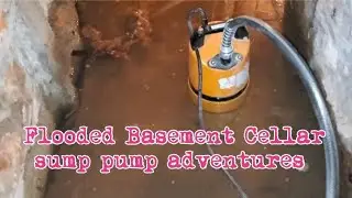 heavy rains FLOODED basement cellar | sump pump adventures @deannaloudon1205