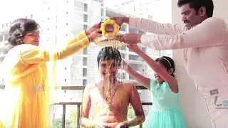 DHOTI CEREMONY OF ROHAN MITTAPALLI  IN INDIAN STYLE