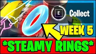 COLLECT FLOATING RINGS AT STEAMY STACKS (ALL LOCATIONS) - Fortnite Season 3 Week 5 Challenges