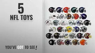 Top 10 NFL Toys [2018]: NFL Collectible 32 Teams Mini Helmets Set, 2-inch Each