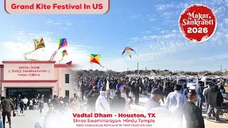 Kite Festival Highlights Vadtal Dham Houston USA... #kitefestival #vadtaldham #houston