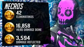 Necros Fastest Nano Genji - 42 elims! POTG! [ Overwatch Season 30 Top 500 ]