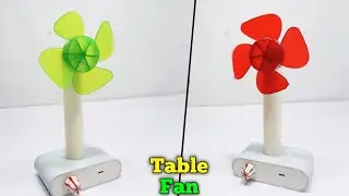 Table Fan - How To Make Rechargeable Table Fan At Home From PVC Pipe