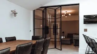 Internal Bifolding Doors &ndash; Black Steel Doors