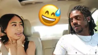 Leading My BOYFRIEND On While He Drives To See How He Reacts..