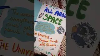 Space magazine for kids🧑&zwj;🚀🚀 #art #viral #diy #holidayhomework #space #magazine #work #music