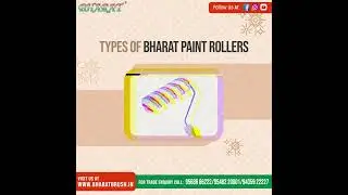 Our various types of Paint Rollers || BHARAT BRUSH International