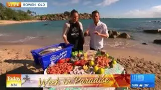Today Show Weather Crosses &ndash; Live from Bowen 18 April 2019 | Bowen weather cross 7
