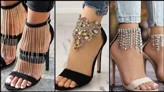 exclusive beaded high heel sandals' luxury collection for ladies 2021-2022.