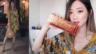 夏日夕陽紅色妝容 Urban Decay Naked Heat Palette First Impressions