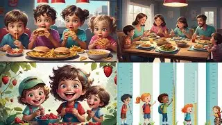 Healthy Bites, Happy Life Poem | Kids Song | Healthy Eating | Learning