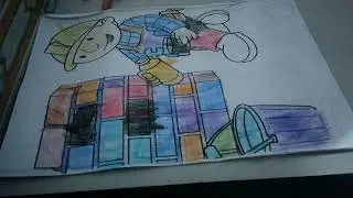 Color The Picture Of A Construction Worker Building A Red Brick Wall For The House 14 - Dream It