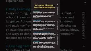 My Learning Adventure &ndash; Every Day Something New