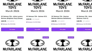 New McFarlane Toys Dc Multiverse updated listings action figures of 2026