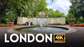 🇬🇧 London, UK: Victoria Embankment Gardens &ndash; Day Walk | 4K