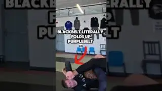 Blackbelt literally folds Purplebelt 💀 #bjj #blackbelt #training #nogi