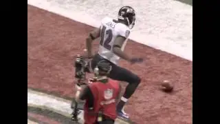 Throwback to when Jacoby Jones hit the Ray Lewis back in Super Bowl 47