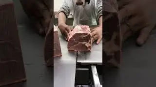 Boneless beef meat Cutting Except!! Machine#shorts