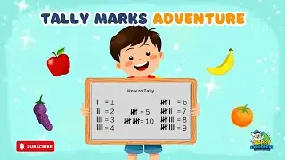 Tally Marks for Kids ✨ Learn to Count by 5s | Fun Math Adventure for Kids