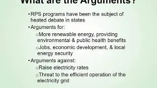 Quick Talk: Energy Policy Analysis RPS