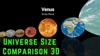 Universe Size Comparison 3D | Celestial Object Comparison |