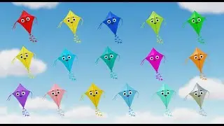 Seventeen Little Toy Kites Fly Fly Fly | Nursery Rhymes for Kids & Baby Songs