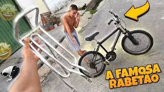 COLOQUEI A GARUPA RABETÃO NA BICICLETA DO MENOR !!