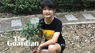 China's first school climate striker