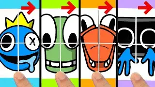 【Roblox Rainbow Friends】JUMPSCARES Magic Card Easy Paper Craft IDEAS