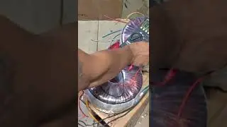 d i y toroidal transformer voltage testing..