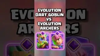 Evolution Dart Goblin VS Evolution Archers #clashroyale #cardevolution #shorts