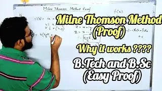 Milne Thomson Method Proof ! B.Tech and B.Sc ! Question Everything ! Think Deeply !