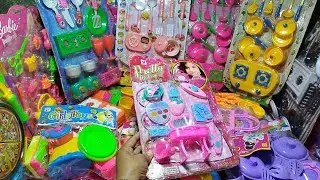 Unboxing Miniature Plastic Full Kitchen Set Collection | Hello kitty toys