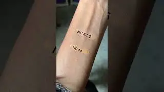 Mac studio fix fluid foundation shades nc43.5, NC44 #shorts #macfoundation #trending #viral