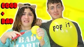 BALLOON SLIME CHALLENGE 7 GOOD 7 BAD INGREDIENTS | Insta POP IT  | Slimeatory #165