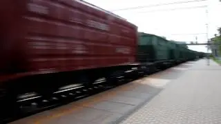 Traukinys Kai&scaron;iadorių traukinių stotyje