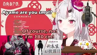 Ayame Isn't Smoll, She's Toll!【Hololive English Sub】
