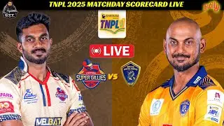 CSG vs NRK 6th Match TNPL 2025 Live | Chepauk Super Gillies vs Nellai Royal Kings Live & Commentary