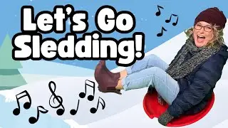 Let&rsquo;s Go Sledding! ❄️ Winter Action Song for Kids | Miss Caitlin Music