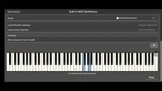 Song of repeating same sound but double octaves (insane lag) 