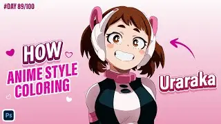 Day 89 | Ochaco Uraraka Anime Drawing 💗✨ | My Hero Academia | 100 Days Drawing Challenge