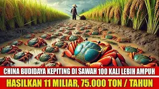 Petani Tiongkok Beternak Kepiting di Sawah Ratusan Kali Lebih Efisien |Pertanian Terpadu