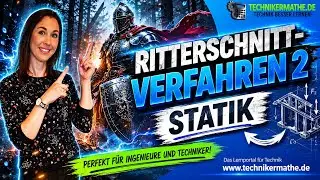 Ritterschnittverfahren [Beispiel] - Winkel berechnen 🟢 Teil 2 - TM für Ingenieure & Techniker [2022]