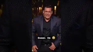 Salman Khan lough Omn Swami Om in big boss 😂 #viral