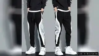 Men's Sports Pants Spring Autumn Male Loose Fitting Leggings Patchwork Running Training Casual Pants