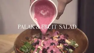 Spinach /Palak and Fruit Salad | a Taste of Well Being | Isha Recipes