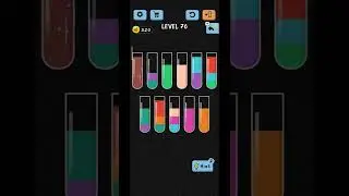 Water Color Sort Level 76 Walkthrough Solution iOS/Android games let's play