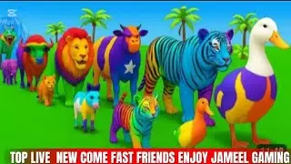 #Elephant Gorilla# Hippopotamus Tiger 3d #Animal Game live#shorts#viral